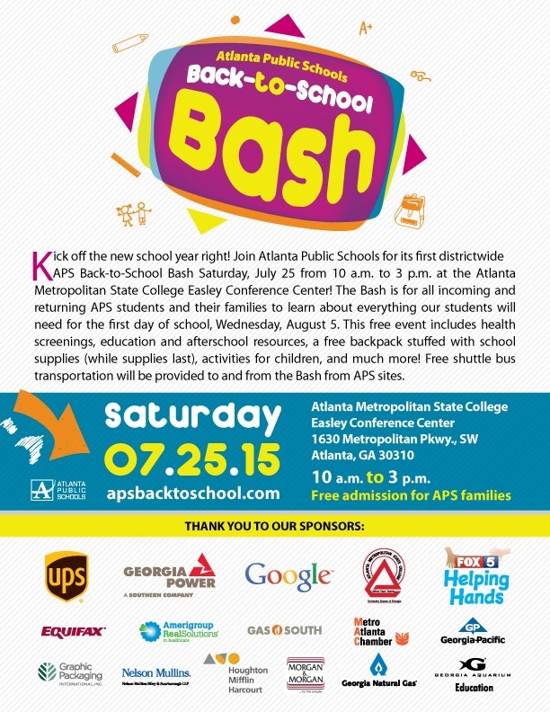 Join us as we promote HBCU Awareness at the APS Back-to-School Bash. Please joins us.
Please consider volunteering during the APS Bash, Saturday, July 25, 2015. Email your availability and preferred time slot to me, Soror Cynthia Turner at trn7c@aol.com. We look forward to having a successful presence highlighting HBCUs. We are asking at least two (2) hours of your time. The event starts with set up at 8:00 am.
Volunteer time slots:
· 9:00 - 11:00 am
· 11:00 - 1:00 pm
· 1:00 - 2:00 pm
· 2:00 - 4:00 pm (Breakdown starts at 3:00)
Of course, this is just a guide. You can choose other times, just let me know when you will be available. Sorors are encouraged to wear your HBCU paraphernalia or AKA paraphernalia.
In addition to assistance at our Nu Lambda Omega Think HBCU℠ Booth, there are several other volunteer opportunities that will be coordinated by Atlanta Public Schools: 1) Backpack Stuffing on July 23 and 24 and/or 2) Shuttle Bus Guide on July 25. Soror Shanikka Wagner wnikka5@aol.com is the contact for those APS activities. This would also be a great activity for high school students who need volunteer hours.
We look forward to seeing you -
Where: Conference Center @ Metropolitan State College
What: APS BASH
Time: Volunteer starting at 9:00 am.